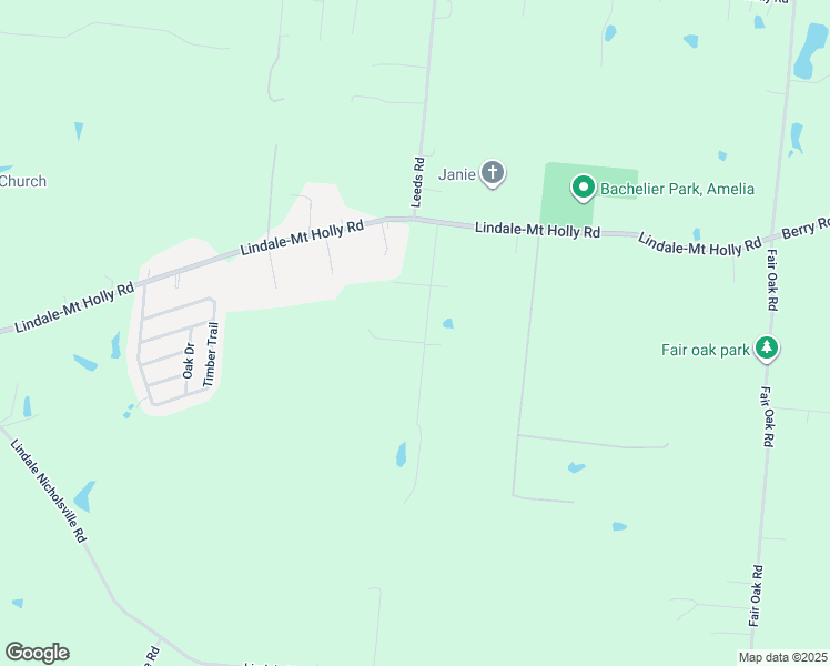 map of restaurants, bars, coffee shops, grocery stores, and more near 2943 North Dunham Road in Amelia