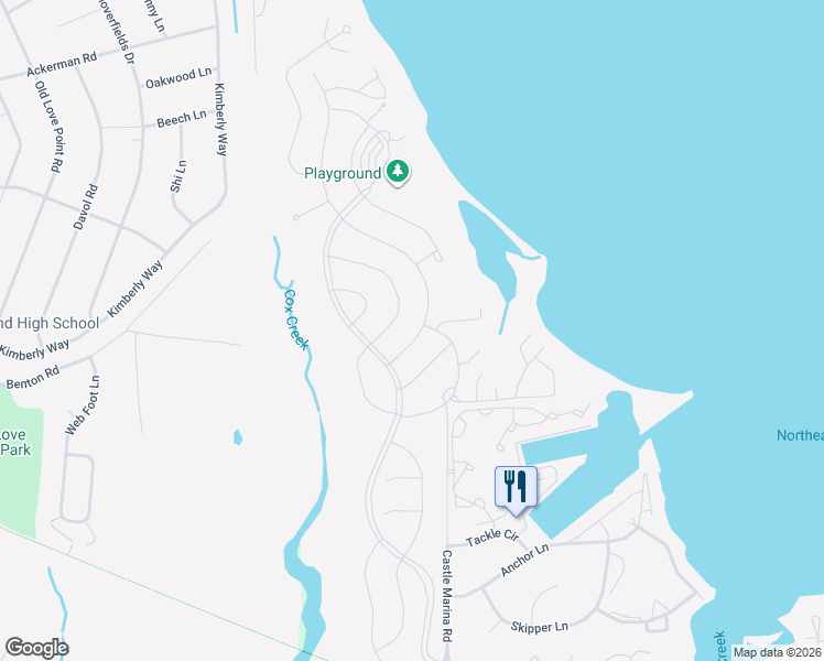 map of restaurants, bars, coffee shops, grocery stores, and more near 137 Warbler Way in Chester