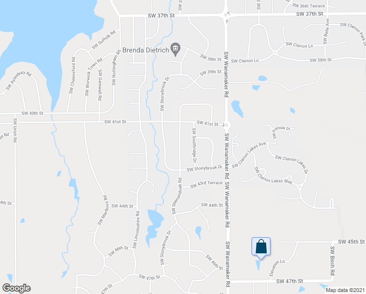 map of restaurants, bars, coffee shops, grocery stores, and more near 4124 Southwest Shenandoah Road in Topeka