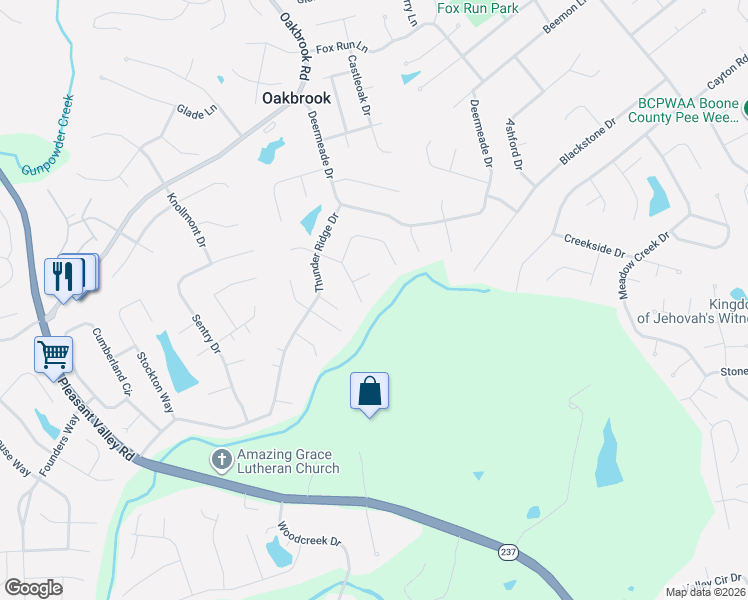 map of restaurants, bars, coffee shops, grocery stores, and more near 8455 Moonstone Court in Florence