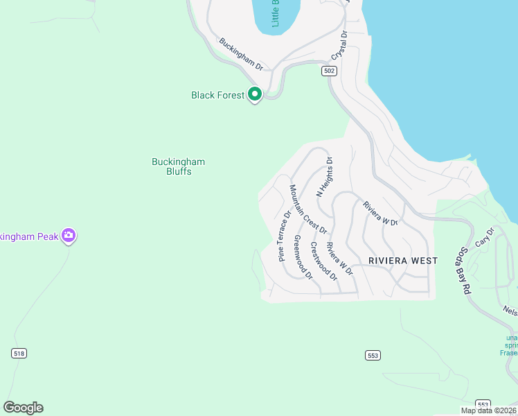 map of restaurants, bars, coffee shops, grocery stores, and more near 8119 Mountain Crest Drive in Kelseyville