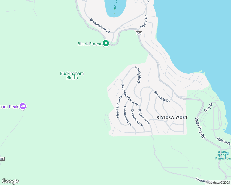 map of restaurants, bars, coffee shops, grocery stores, and more near 8431 Mountain Crest Drive in Kelseyville