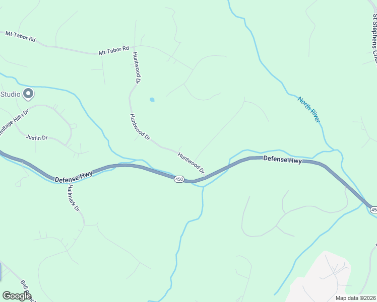 map of restaurants, bars, coffee shops, grocery stores, and more near 2003 Huntwood Drive in Gambrills