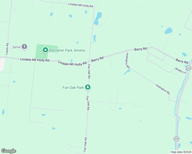 map of restaurants, bars, coffee shops, grocery stores, and more near 3006 Fair Oak Road in Amelia