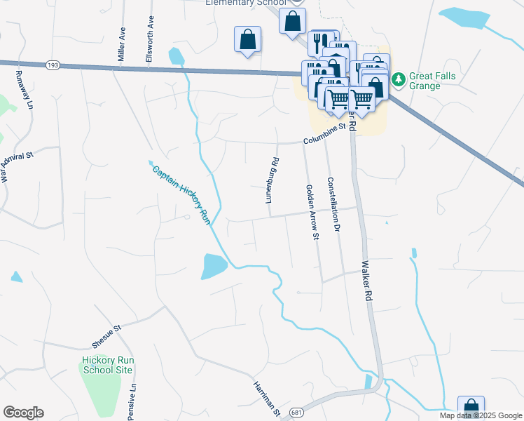 map of restaurants, bars, coffee shops, grocery stores, and more near 10004 Minburn Street in Great Falls