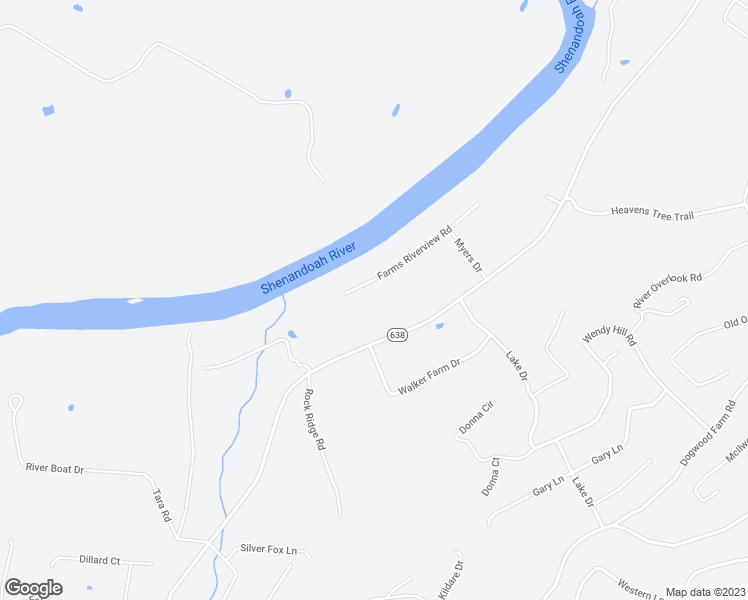 map of restaurants, bars, coffee shops, grocery stores, and more near 48 Farms Riverview Road in Front Royal