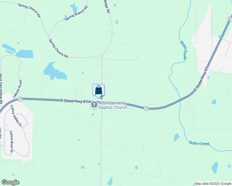 map of restaurants, bars, coffee shops, grocery stores, and more near 1323 State Highway 47 in Troy
