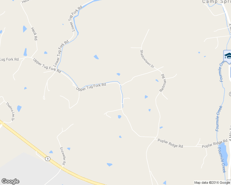 map of restaurants, bars, coffee shops, grocery stores, and more near 1787 Upper Tug Fork Road in Alexandria