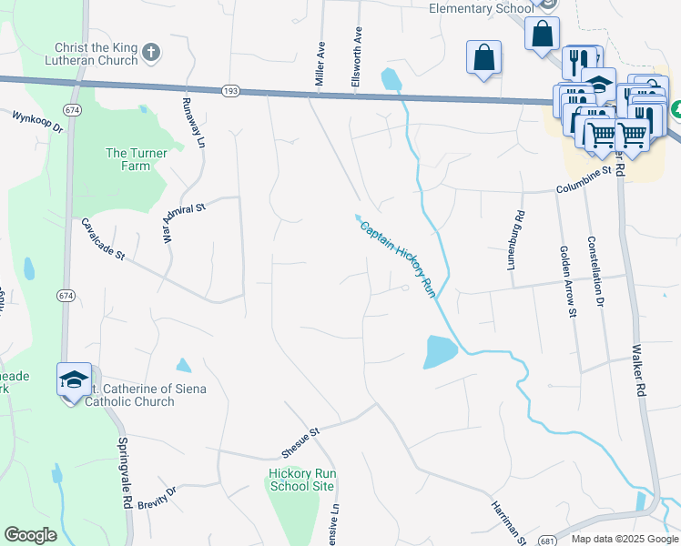map of restaurants, bars, coffee shops, grocery stores, and more near 10304 Brandenburg Court in Great Falls