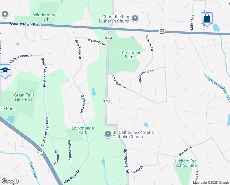 map of restaurants, bars, coffee shops, grocery stores, and more near 935 Springvale Road in Great Falls