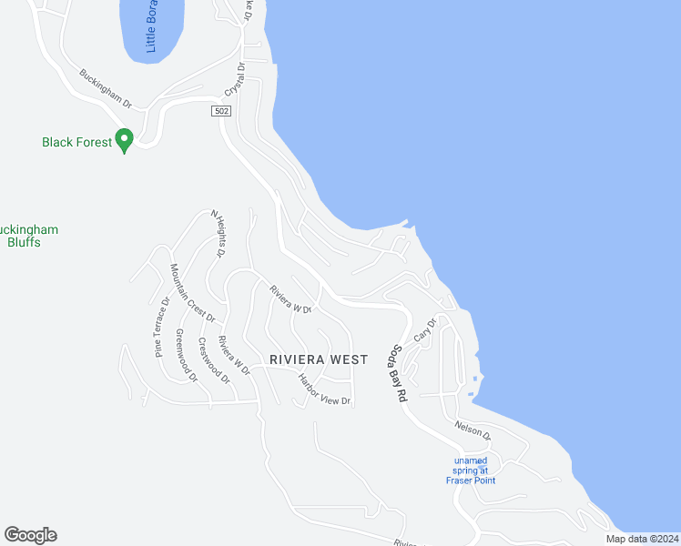 map of restaurants, bars, coffee shops, grocery stores, and more near 3394 Westlake Court in Kelseyville