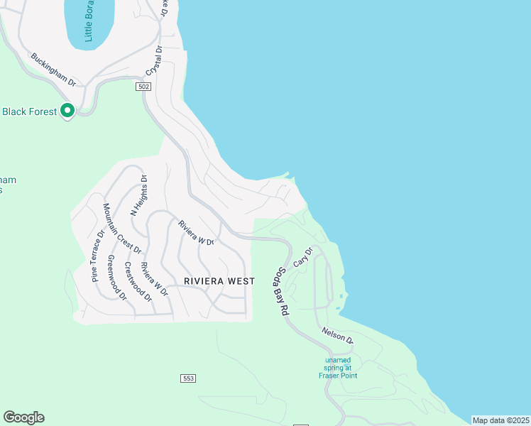 map of restaurants, bars, coffee shops, grocery stores, and more near 3383 Westlake Court in Kelseyville