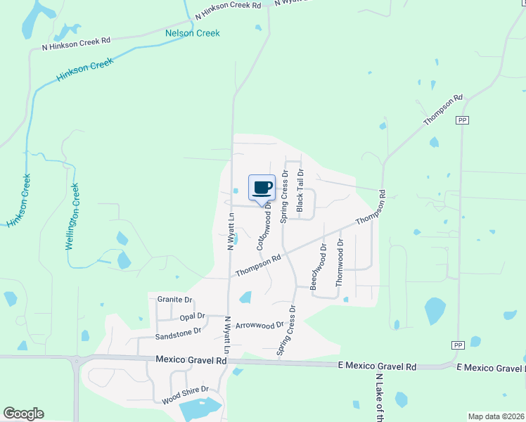 map of restaurants, bars, coffee shops, grocery stores, and more near 4106 Cotton Wood Drive in Columbia