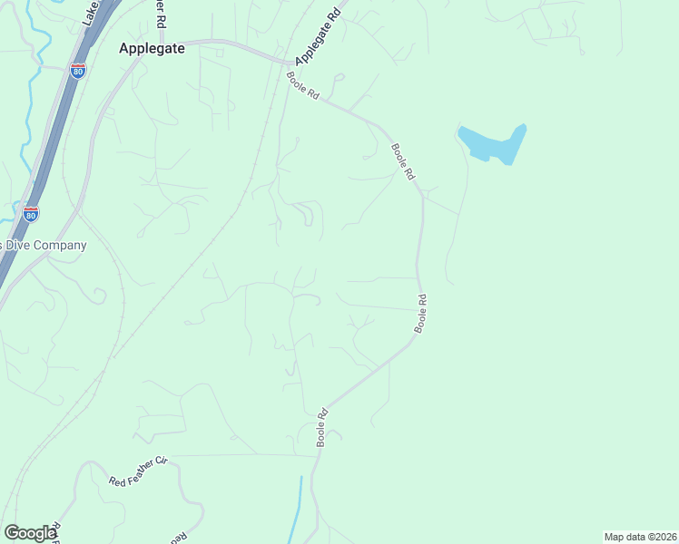 map of restaurants, bars, coffee shops, grocery stores, and more near 1144 Boole Road in Applegate