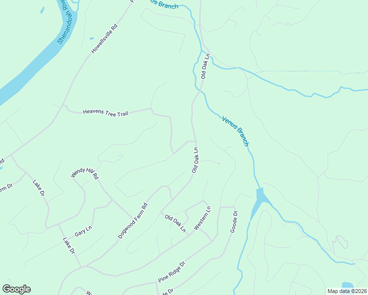 map of restaurants, bars, coffee shops, grocery stores, and more near 91 Old Oregon Road in Front Royal
