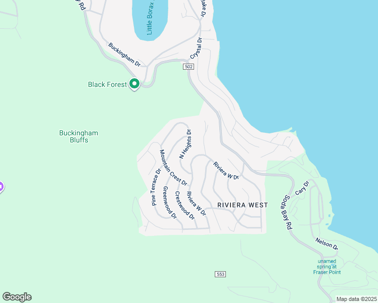 map of restaurants, bars, coffee shops, grocery stores, and more near 8278 North Heights Drive in Kelseyville
