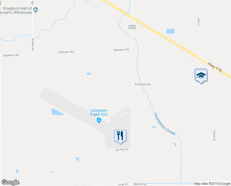 map of restaurants, bars, coffee shops, grocery stores, and more near 4257 Highland Springs Road in Lakeport