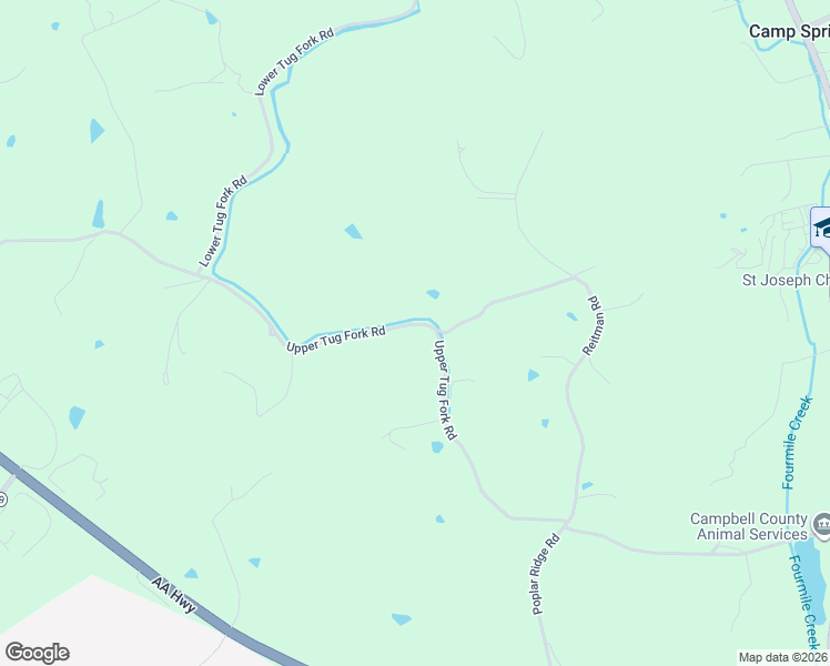map of restaurants, bars, coffee shops, grocery stores, and more near 1787 Upper Tug Fork Road in Alexandria