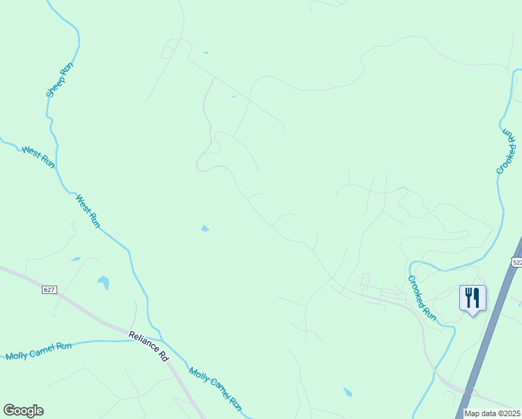 map of restaurants, bars, coffee shops, grocery stores, and more near 974 Shadows Drive in Front Royal
