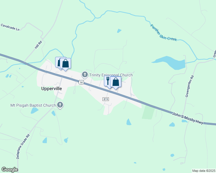 map of restaurants, bars, coffee shops, grocery stores, and more near 9056 John S Mosby Highway in Upperville