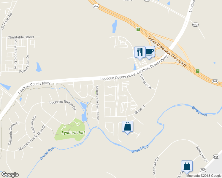 map of restaurants, bars, coffee shops, grocery stores, and more near 43789 Virginia Manor Terrace in Ashburn