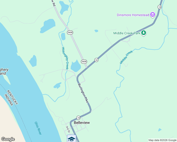 map of restaurants, bars, coffee shops, grocery stores, and more near 6001 Burlington Pike in Burlington