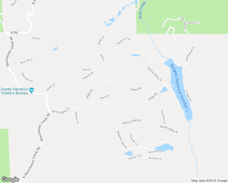 map of restaurants, bars, coffee shops, grocery stores, and more near 163 Aspen Circle in Divide