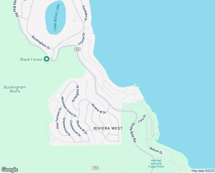 map of restaurants, bars, coffee shops, grocery stores, and more near 3271 South Lake Drive in Kelseyville