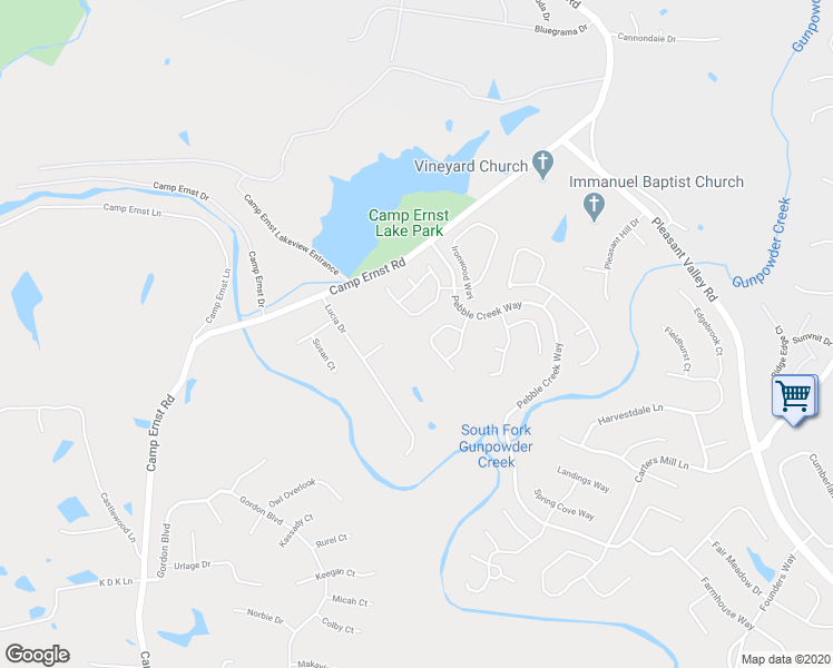 map of restaurants, bars, coffee shops, grocery stores, and more near 7428 Big Horn Court in Burlington