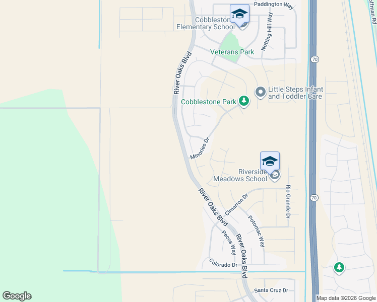 map of restaurants, bars, coffee shops, grocery stores, and more near 1424 Claridge Court in Olivehurst