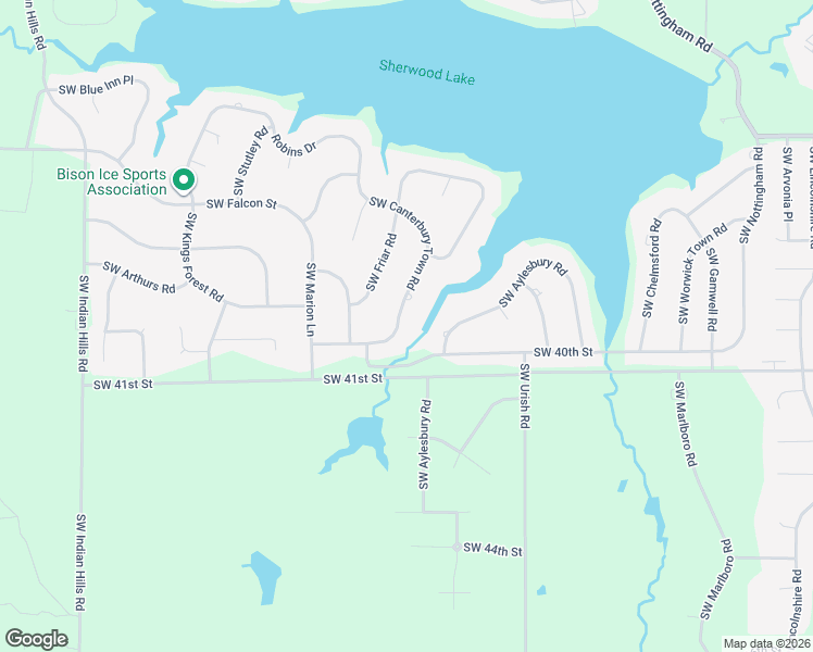 map of restaurants, bars, coffee shops, grocery stores, and more near 3958 SW Canterbury Town Rd in Topeka