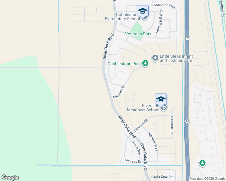map of restaurants, bars, coffee shops, grocery stores, and more near 1424 Claridge Court in Olivehurst