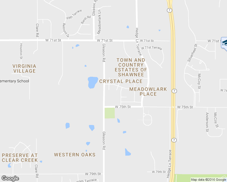 map of restaurants, bars, coffee shops, grocery stores, and more near 7346 Kenton Road in Lenexa
