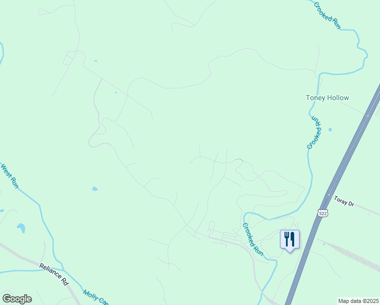map of restaurants, bars, coffee shops, grocery stores, and more near 156 Flagstick Court in Front Royal