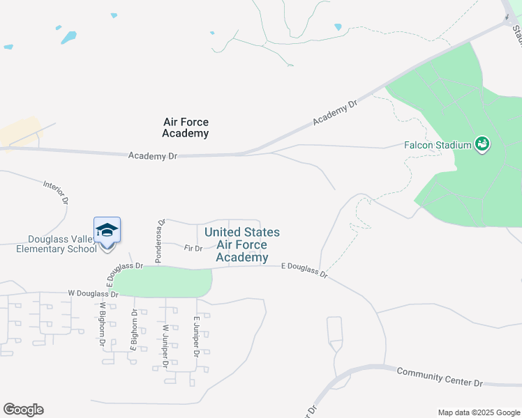 map of restaurants, bars, coffee shops, grocery stores, and more near in US AIR FORCE