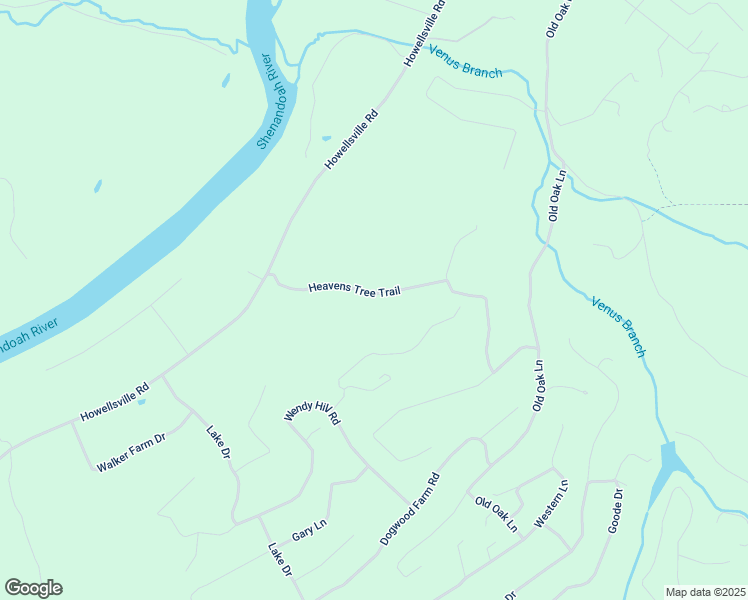 map of restaurants, bars, coffee shops, grocery stores, and more near 288 Heavens Tree Trail in Front Royal
