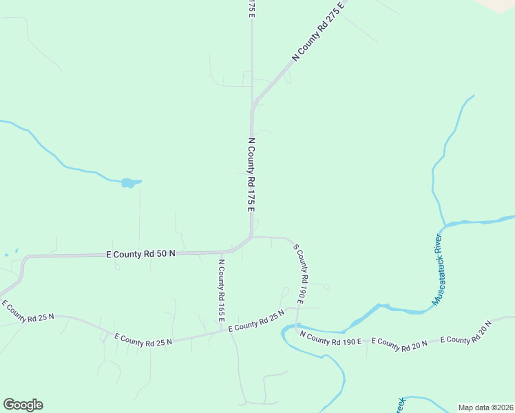 map of restaurants, bars, coffee shops, grocery stores, and more near 650 North County Road 175 East in North Vernon