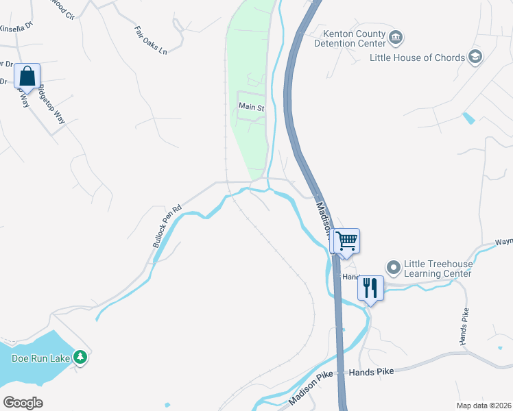 map of restaurants, bars, coffee shops, grocery stores, and more near 1951 Bullock Pen Road in Covington