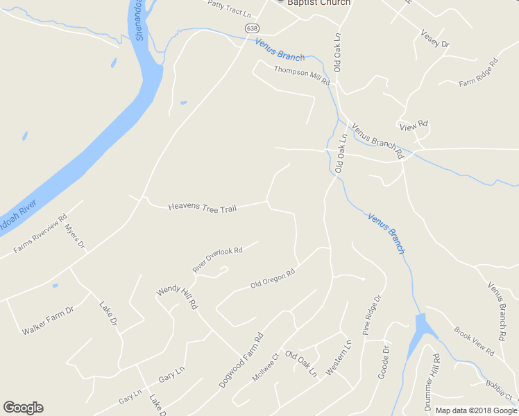 map of restaurants, bars, coffee shops, grocery stores, and more near 269 Timberline Ridge Road in Front Royal