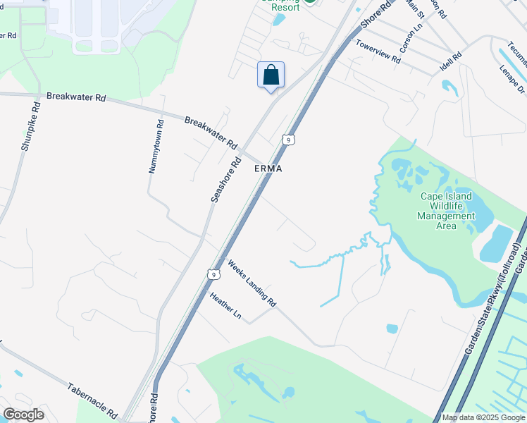 map of restaurants, bars, coffee shops, grocery stores, and more near 807 Kathryn Boulevard in Cape May