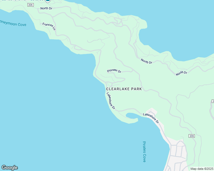 map of restaurants, bars, coffee shops, grocery stores, and more near 10920 Lakeshore Drive in Clearlake