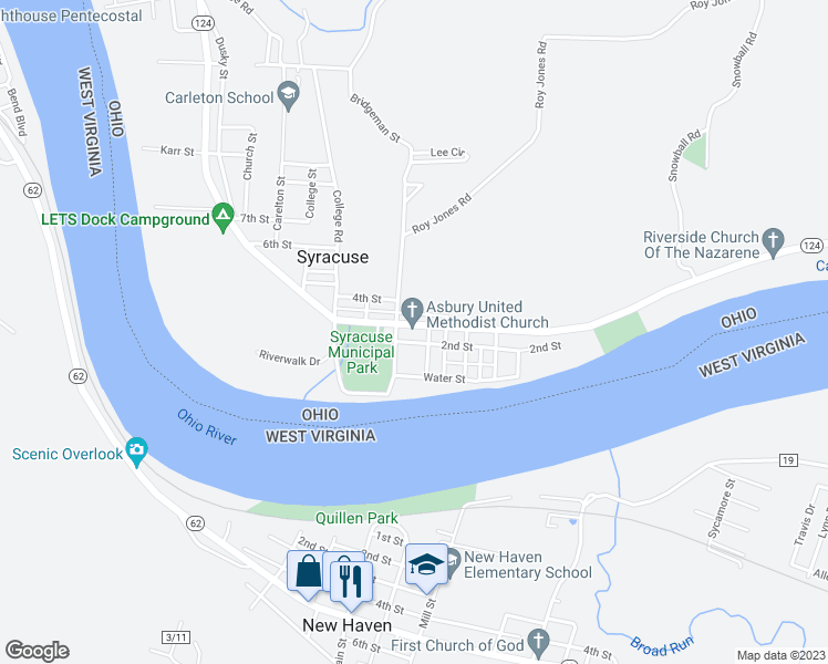 map of restaurants, bars, coffee shops, grocery stores, and more near in Syracuse
