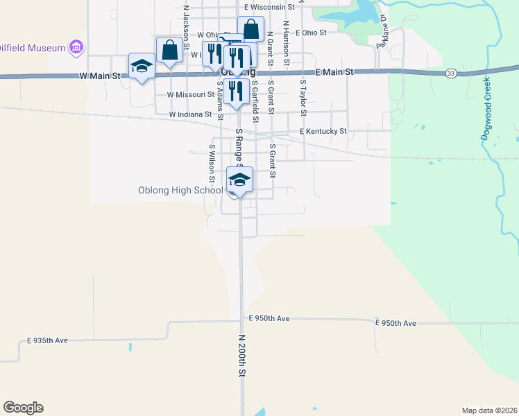 map of restaurants, bars, coffee shops, grocery stores, and more near 2 Ridge Lane in Oblong