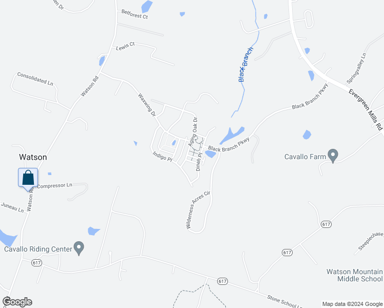 map of restaurants, bars, coffee shops, grocery stores, and more near 41056 Coltrane Square in Leesburg
