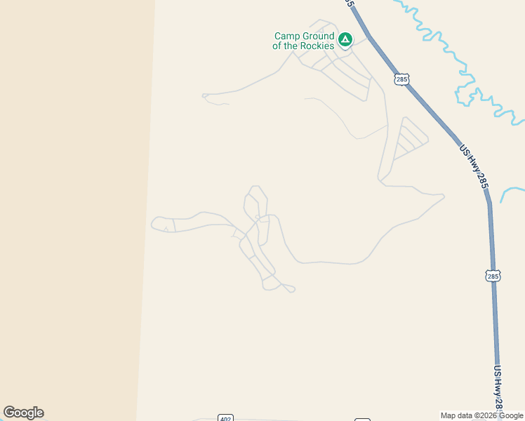 map of restaurants, bars, coffee shops, grocery stores, and more near 15 Pullman Loop in Hartsel