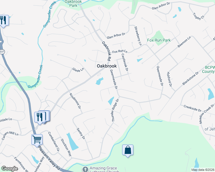 map of restaurants, bars, coffee shops, grocery stores, and more near 7517 Roxbury Court in Florence