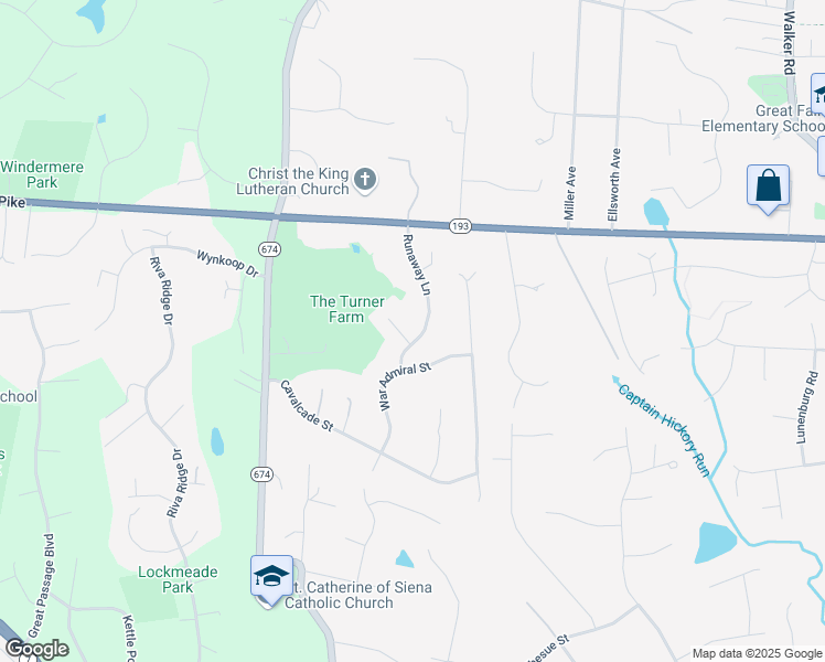 map of restaurants, bars, coffee shops, grocery stores, and more near 10611 Runaway Lane in Great Falls