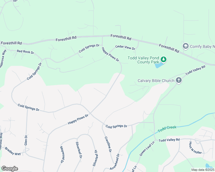 map of restaurants, bars, coffee shops, grocery stores, and more near 5270 Happy Pines Drive in Foresthill
