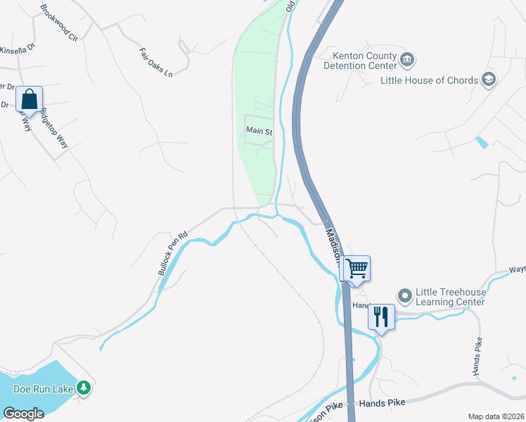map of restaurants, bars, coffee shops, grocery stores, and more near 1961 Bullock Pen Road in Covington