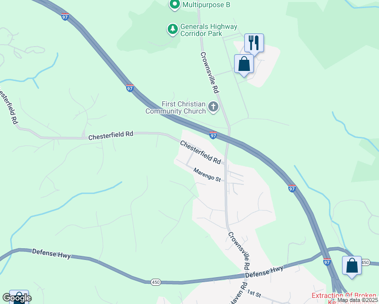 map of restaurants, bars, coffee shops, grocery stores, and more near 2000 Allis Street in Annapolis